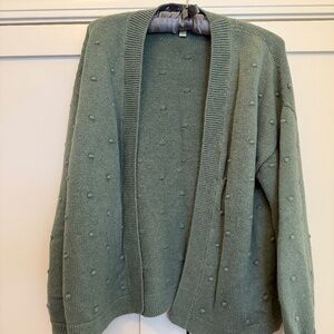 Garnet Hill cropped boxy cardigan
